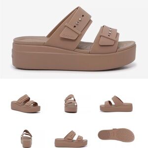 Crocs Platform Sandals Size 6